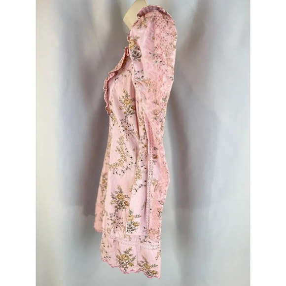 LoveShackFancy Cedella Dress- Honey Dew Pink $425 - Picture 7 of 14